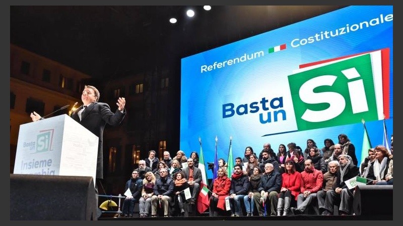 El Primer Ministro Matteo Renzi. Según datos preliminares, en Argentina habría sufragado un 26 por ciento de los casi 650 mil habilitados.