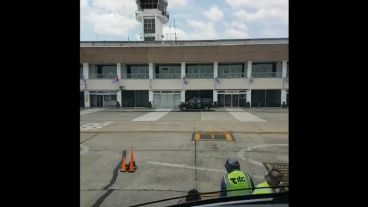 Una imagen del video grabado por el piloto.