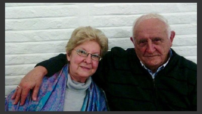 Mastrantuoni y su esposa Martha. 