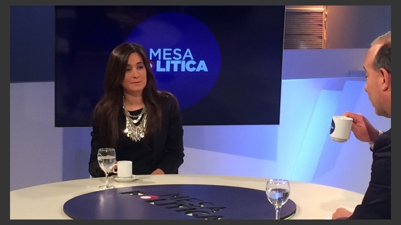 Cecilia Mijich estuvo en Mesa Política. 