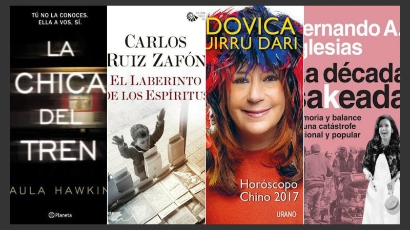 La lista se confeccionó en base a las ventas del Grupo Ilhsa y las librerías Cúspide., entre el 12 y el 18 de diciembre.