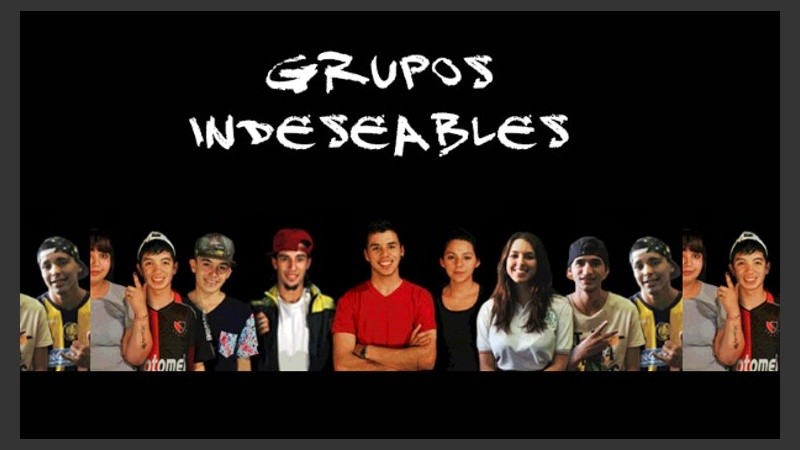 Una imagen de la intervención “Pibes indeseables”.