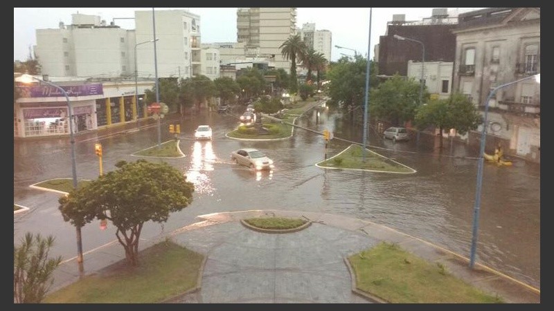 Así quedó una parte de Rafaela tras la tormenta.