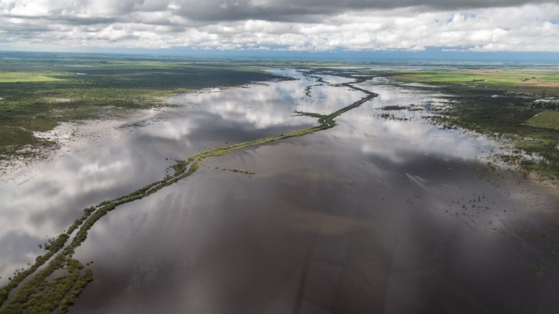 Imágenes aéreas de la zona de Rafaela y Ramona del miércoles 4.
