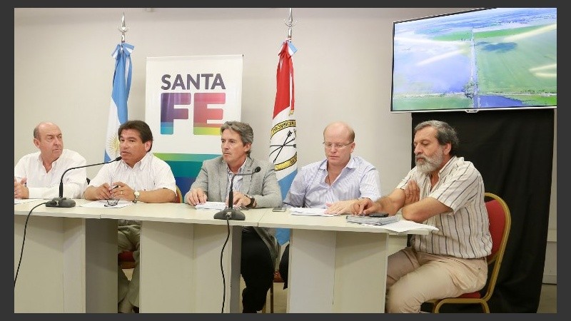 La presentación de los funcionarios este viernes en Rosario.