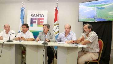 La presentación de los funcionarios este viernes en Rosario.