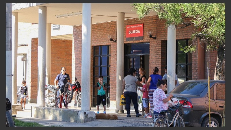 La beba fue trasladada al hospital Gamen.