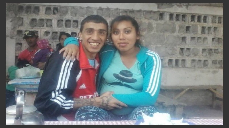 Herrera y Andrea, durante una visita de la víctima cuando estaba embarazada.