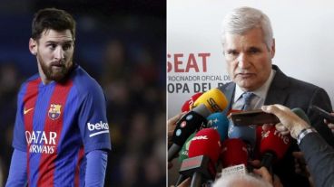 Messi y el dirigente echado por el Barsa.