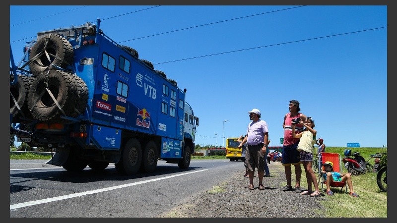 Camiones de gran porte presentes por Rosario.