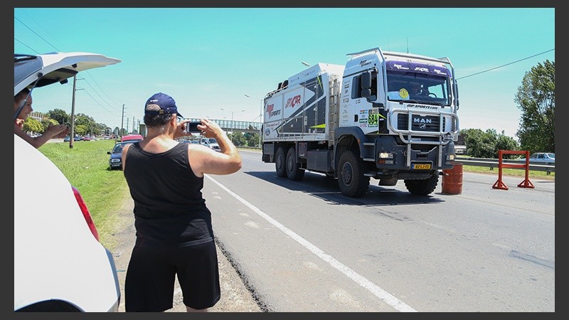 Una fotito para registrar el paso de los camiones.