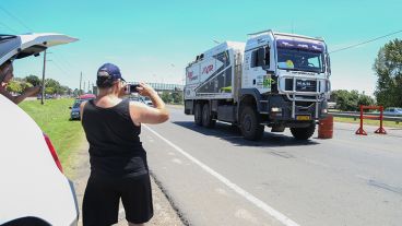 Una fotito para registrar el paso de los camiones.