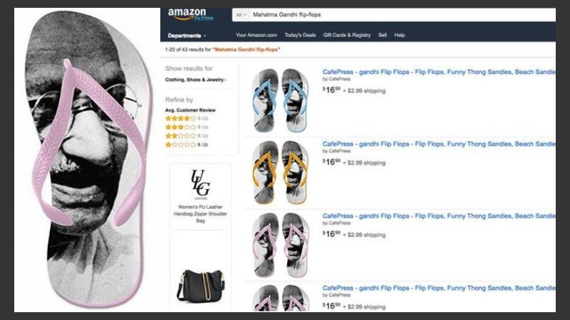 El calzado, que estaba disponible en distintos colores, se ofrecía a 1.190 rupias, poco más de 17 dólares