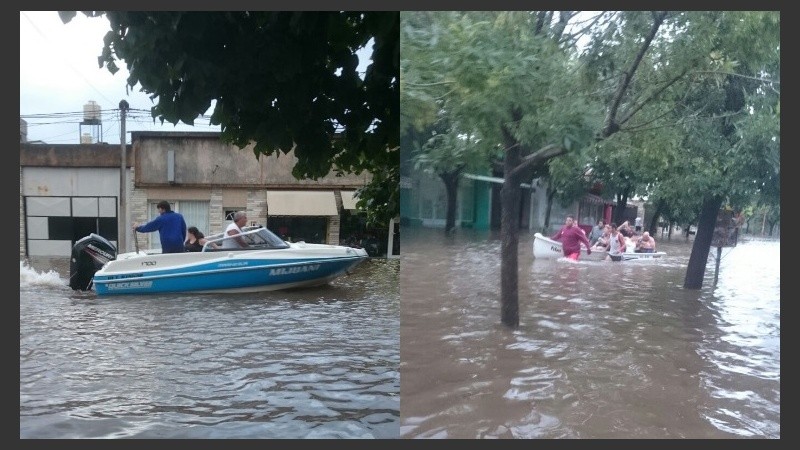 Imágenes de Arroyo Seco, una de las localidades más afectadas por las inundaciones.