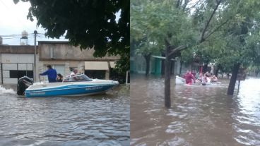 Imágenes de Arroyo Seco, una de las localidades más afectadas por las inundaciones.