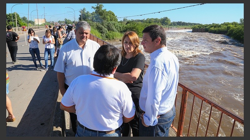 La intendenta Mónica Fein estuvo en el lugar este miércoles por la mañana.