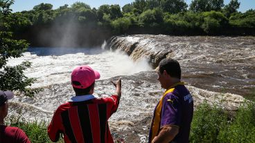 Impresionante el caudal de agua que tuvo días atrás el arroyo Saladillo.