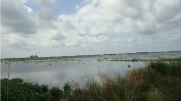 El departamento Castellanos recibe el agua del canal San Antonio, que llega de Córdoba.