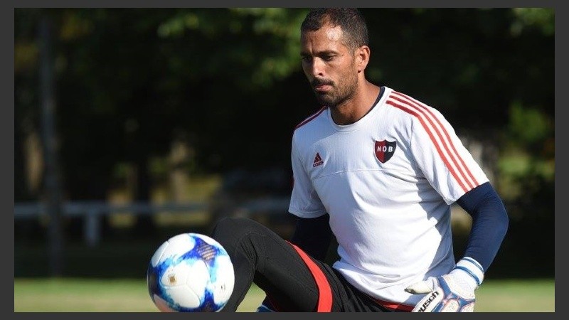 Luciano, en pleno trabajo.