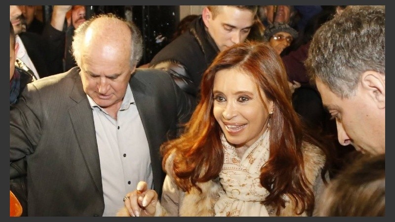 Parrilli junto a Cristina, durante el gobierno anterior.