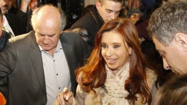 Parrilli junto a Cristina, durante el gobierno anterior.