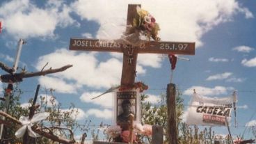 La cabaña de Pinamar donde veraneaban Alfredo Yabrán y su familia en enero de 1997.