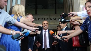 Arribas a la salida de Tribunales.