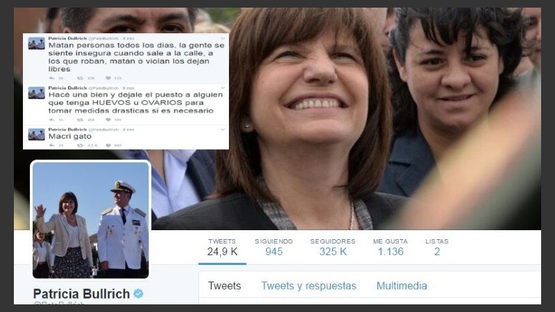 La cuenta de la Ministra en Twitter fue hackeada. 