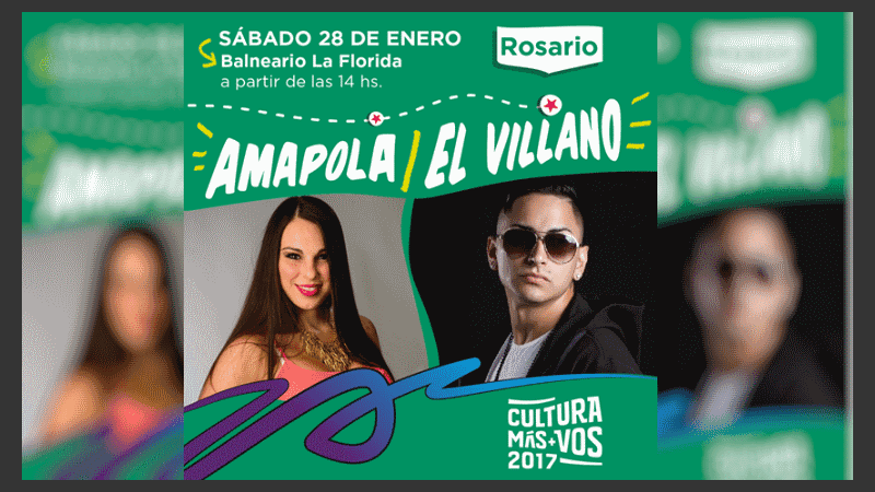 Junto con Amapola y El Villano, continúan los recitales en La Florida.