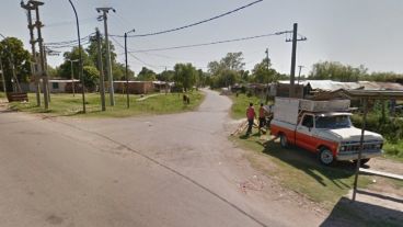 El lugar donde fue detenido el hombre, en las afueras de Rosario.