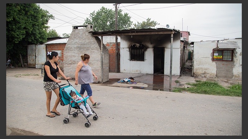 Al supuesto asesino le incendiaron la casa.