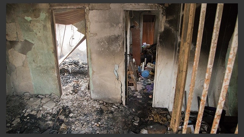 Al supuesto asesino le incendiaron la casa.