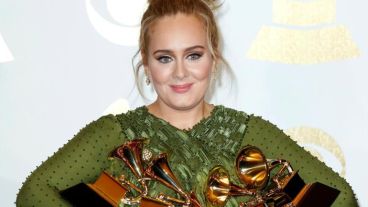 Adele, la gran ganadora de los Grammy.