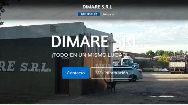 La web de Dimare SRL.