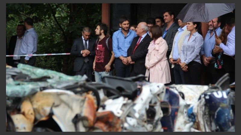 Los funcionarios estuvieron en el depósito judicial de Francia al 5200.