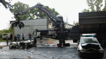 Los funcionarios estuvieron en el depósito judicial de Francia al 5200.