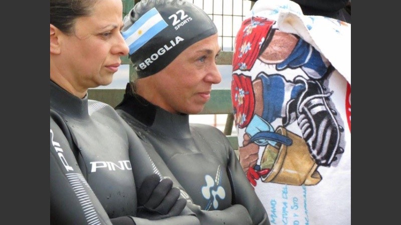 La nadadora argentina, Alejandra Broglia.