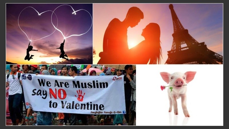 Los festejos en el mundo por el Día de los enamorados.