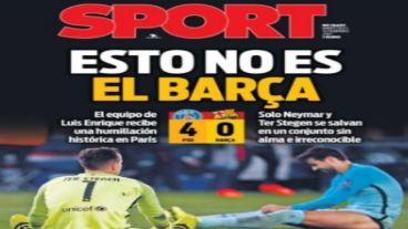 "Esto no es el Barsa", dice Sport.