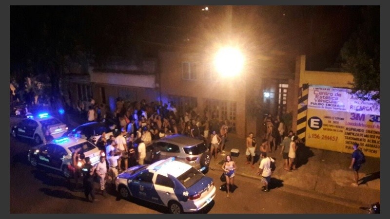 La fiesta se desarrolló en una casa de Richieri al 300.