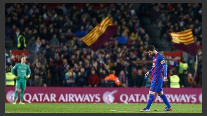 La imagen de Messi en el partido ante Leganés.