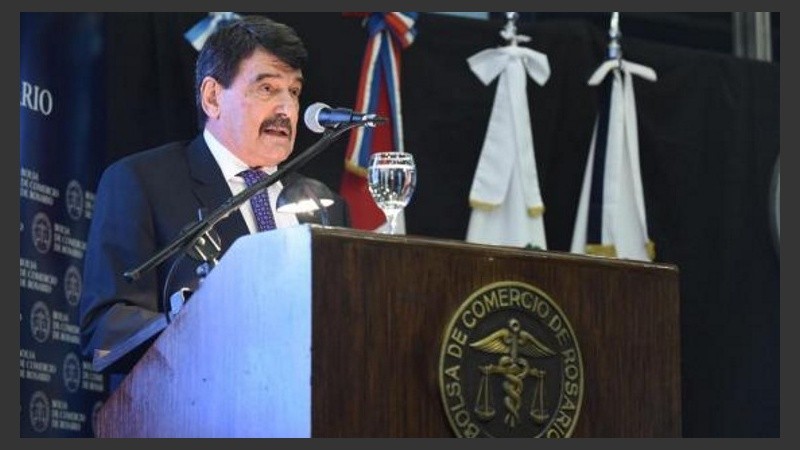 Alberto Padoán, presidente de la Bolsa de Comercio de Rosario.