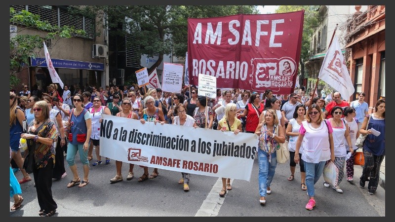 Amsafé volverá a marchar por el centro rosarino.