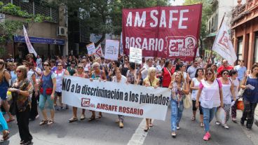 Amsafé volverá a marchar por el centro rosarino.