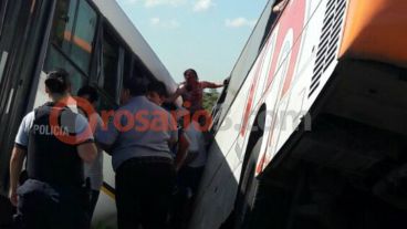 Una foto que sacó una de las pasajeras.