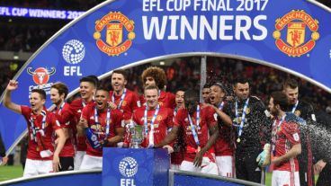 Celebración roja en Wembley.