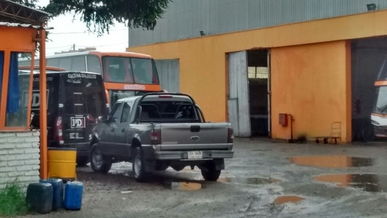 El allamiento este lunes en el predio de la empresa Monticas.