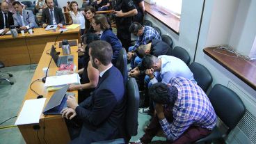 Los cuatro policías acusados por el crimen del joven de 23 años en 2015.