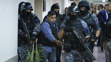 Bassi, Damario, Muñoz y Zalazar en el banquillo de los acusados.