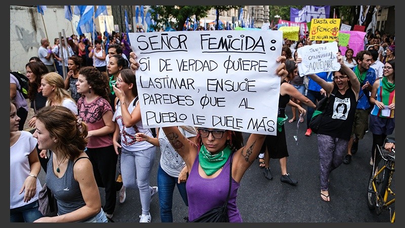 Las mujeres se expresaron este miércoles.